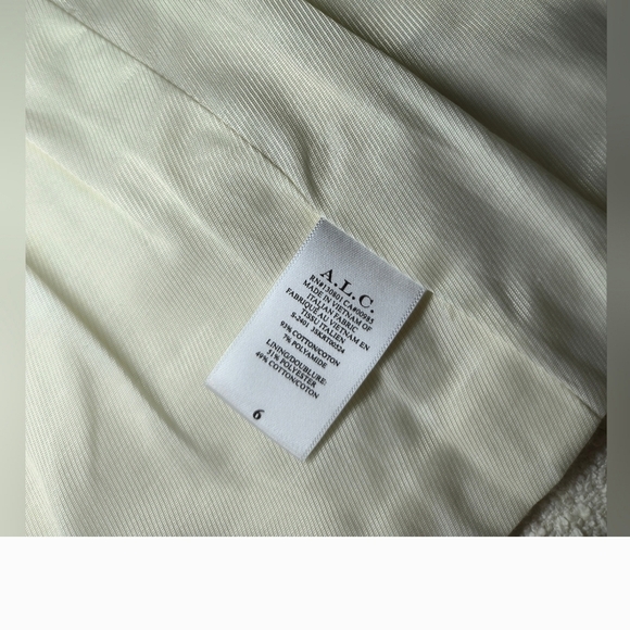 A.L.C. Cream Mini Skirt Women's Size 6 - Picture 8 of 11